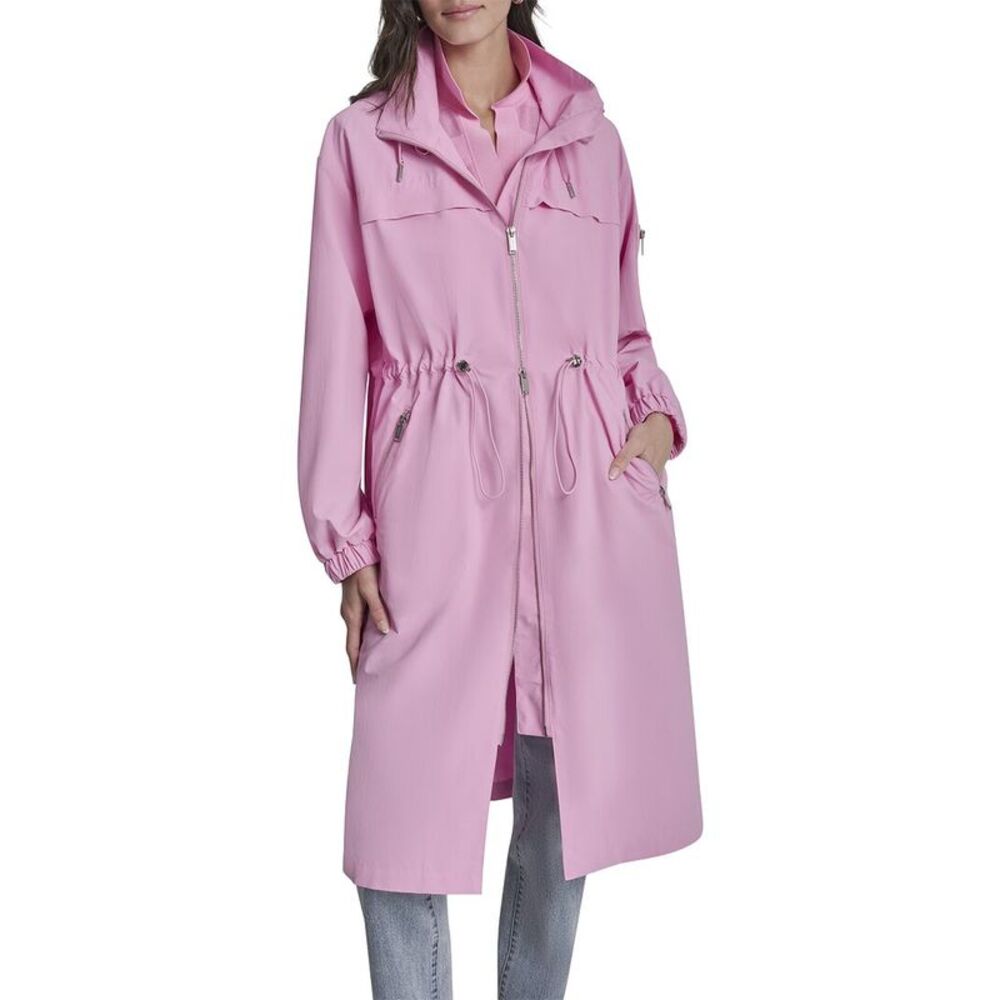 Dkny Womens  1989 Logo Walker Anorak, Red